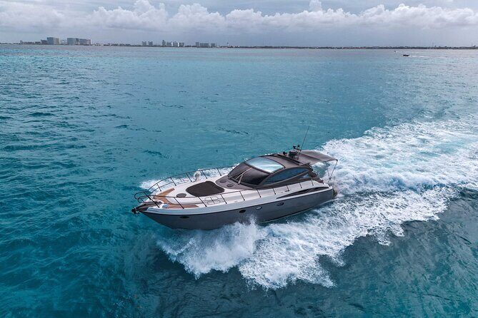 Cancun: 4-Hour All Inclusive Luxury Yacht – 50' Cranchi - The 4-Hour Reality: Timing, Pace, and Group Size