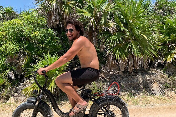 Tulum Area Experiences Guided E-Bike Tour- 3 Cenote's Snorkel/Swim & Local Lunch - Gran Cenote: first water time after biking through downtown