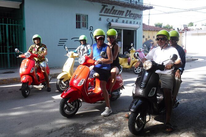 Tulum Vespa Tours with Lunch - Stop 1: Tulum Archaeological Site with port-era context